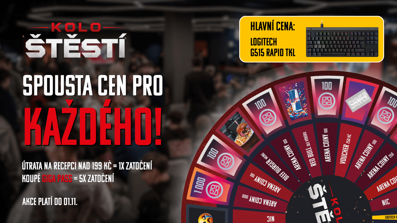 kolo štěstí ve vodafone playzone areně